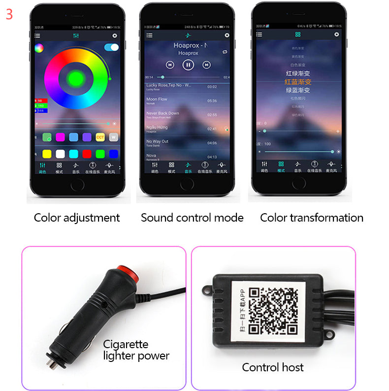 Car Fiber Optic Ambient Light