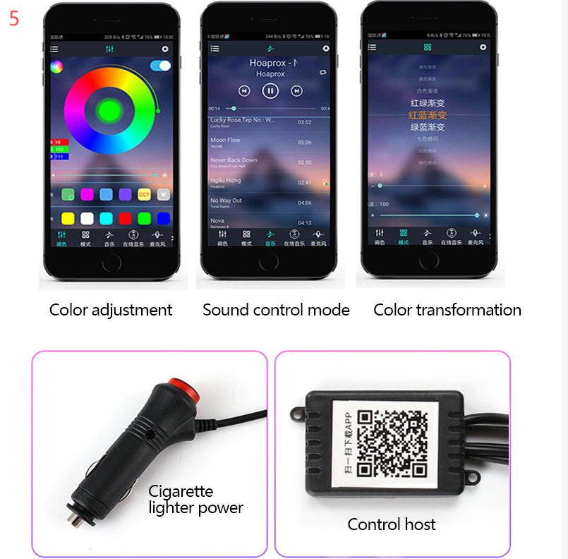 Car Fiber Optic Ambient Light
