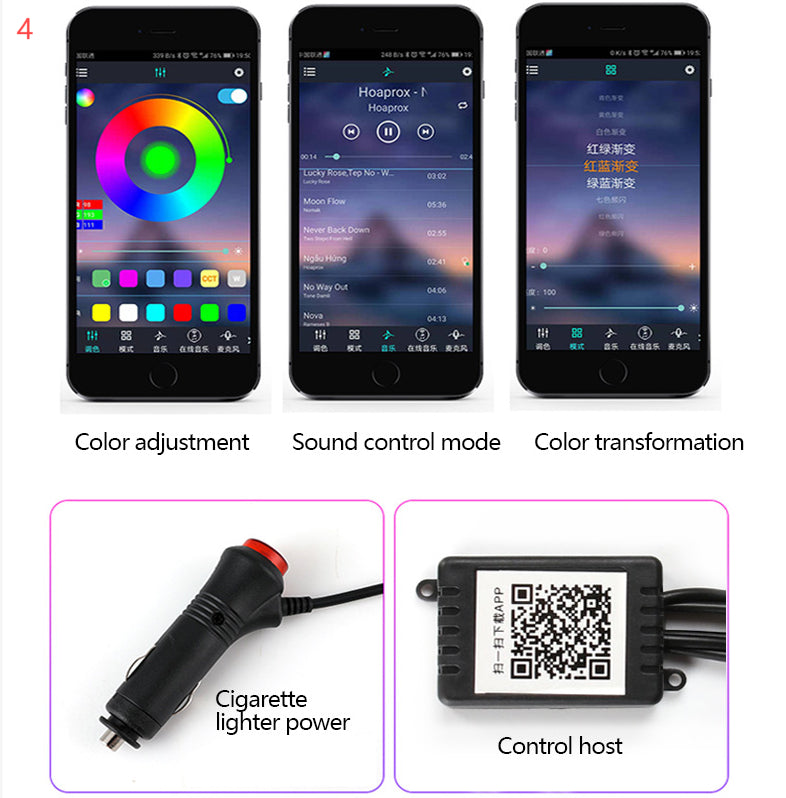 Car Fiber Optic Ambient Light