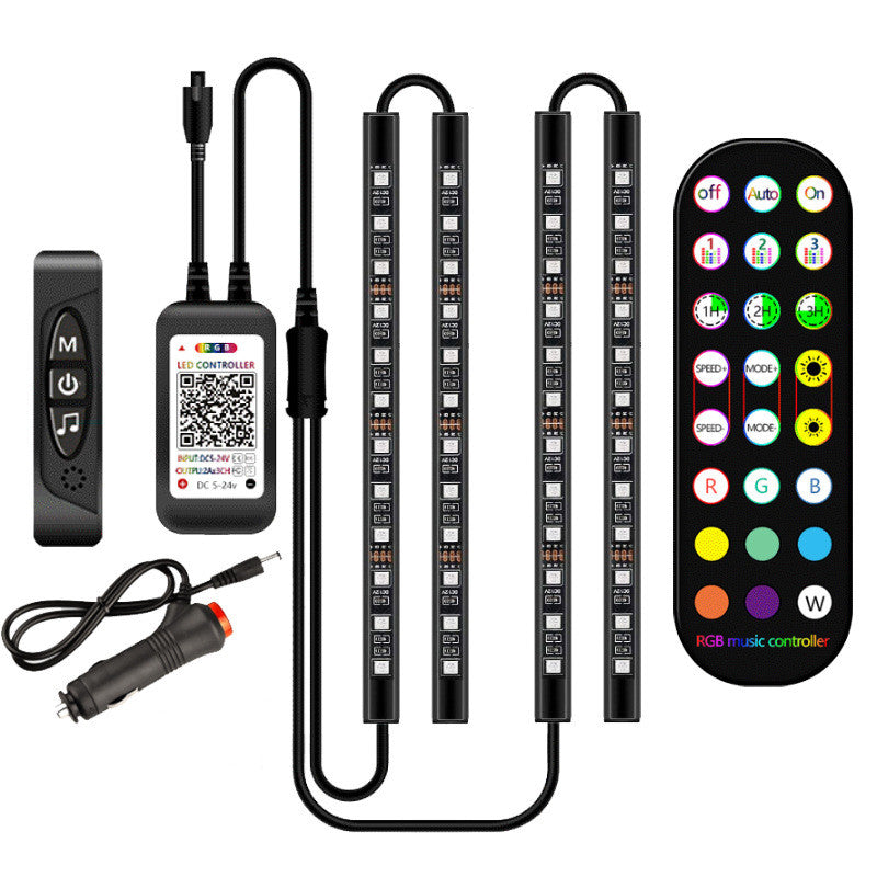 RGB Music Control Car Strip Lights