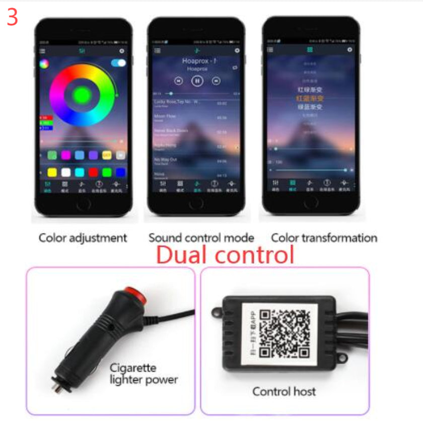 Car Fiber Optic Ambient Light
